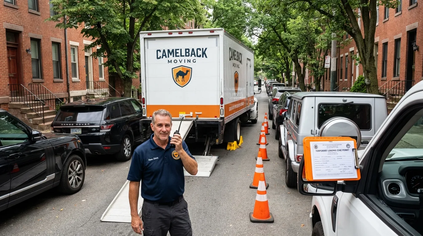 City street loading permit setup in Bradley Beach, NJ