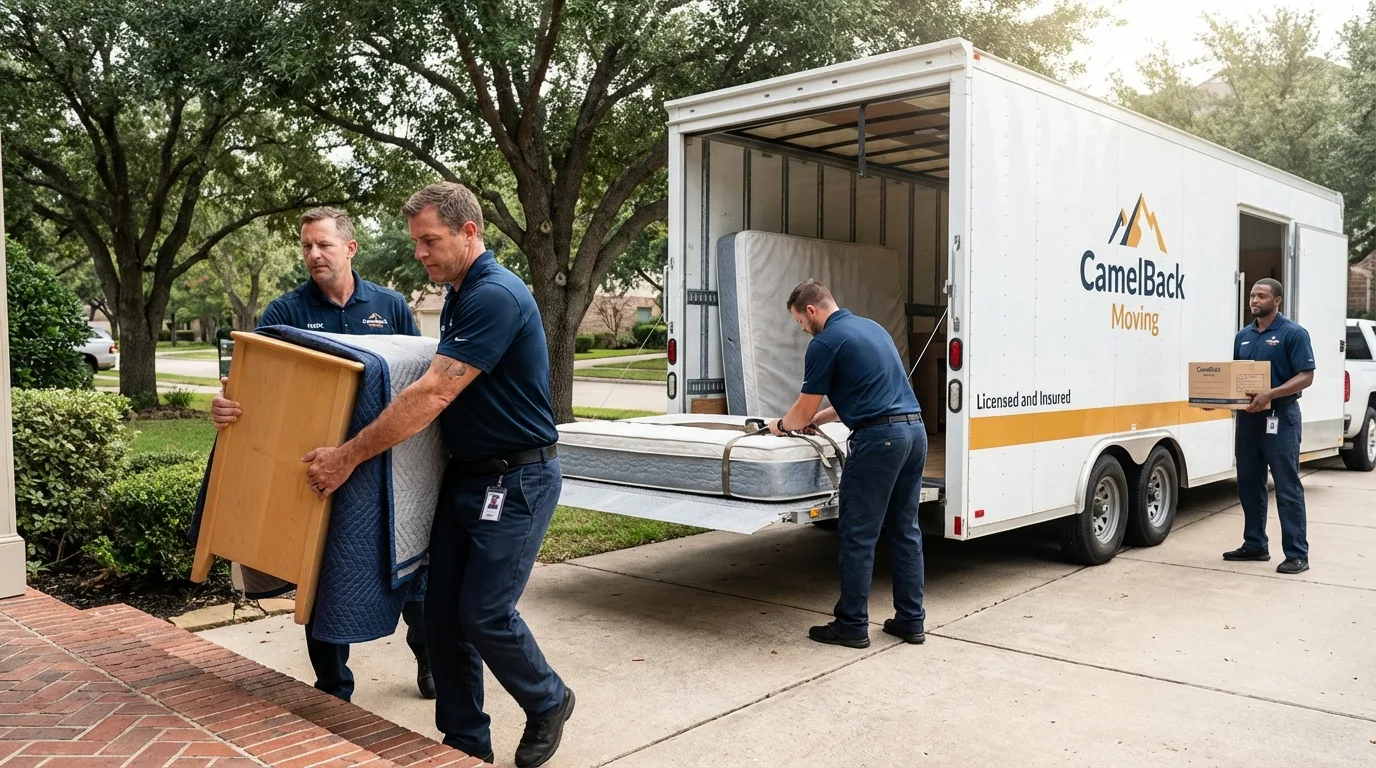 Crew loading residential truck for cross-state move from Bradley Beach, NJ