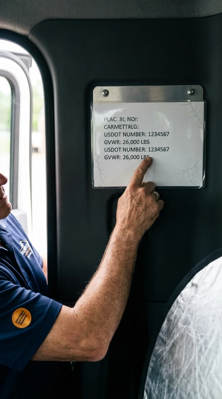 USDOT licensing placard verification in Bradley Beach